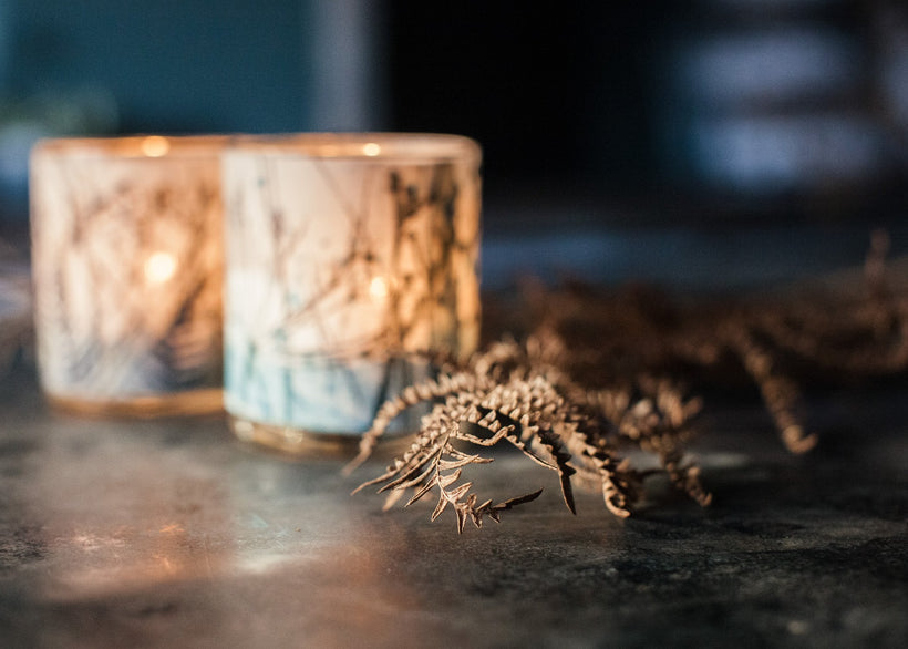 SOLAS\Light: Hand printed Irish Linen Votive