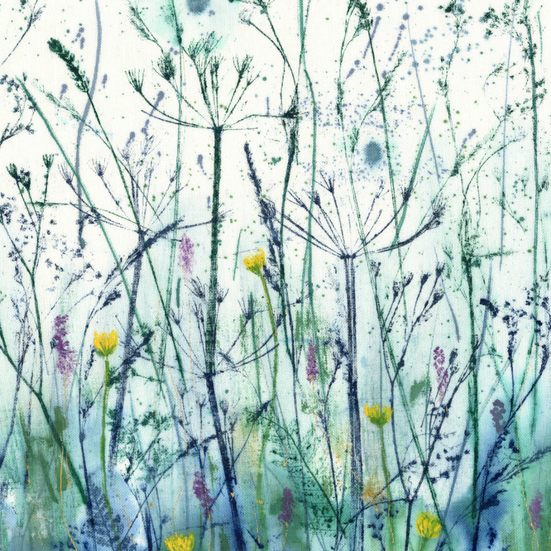 Rainy Meadow Art Greetings Card