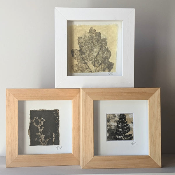 Oak on Gorse Irish Linen Mini Artwork