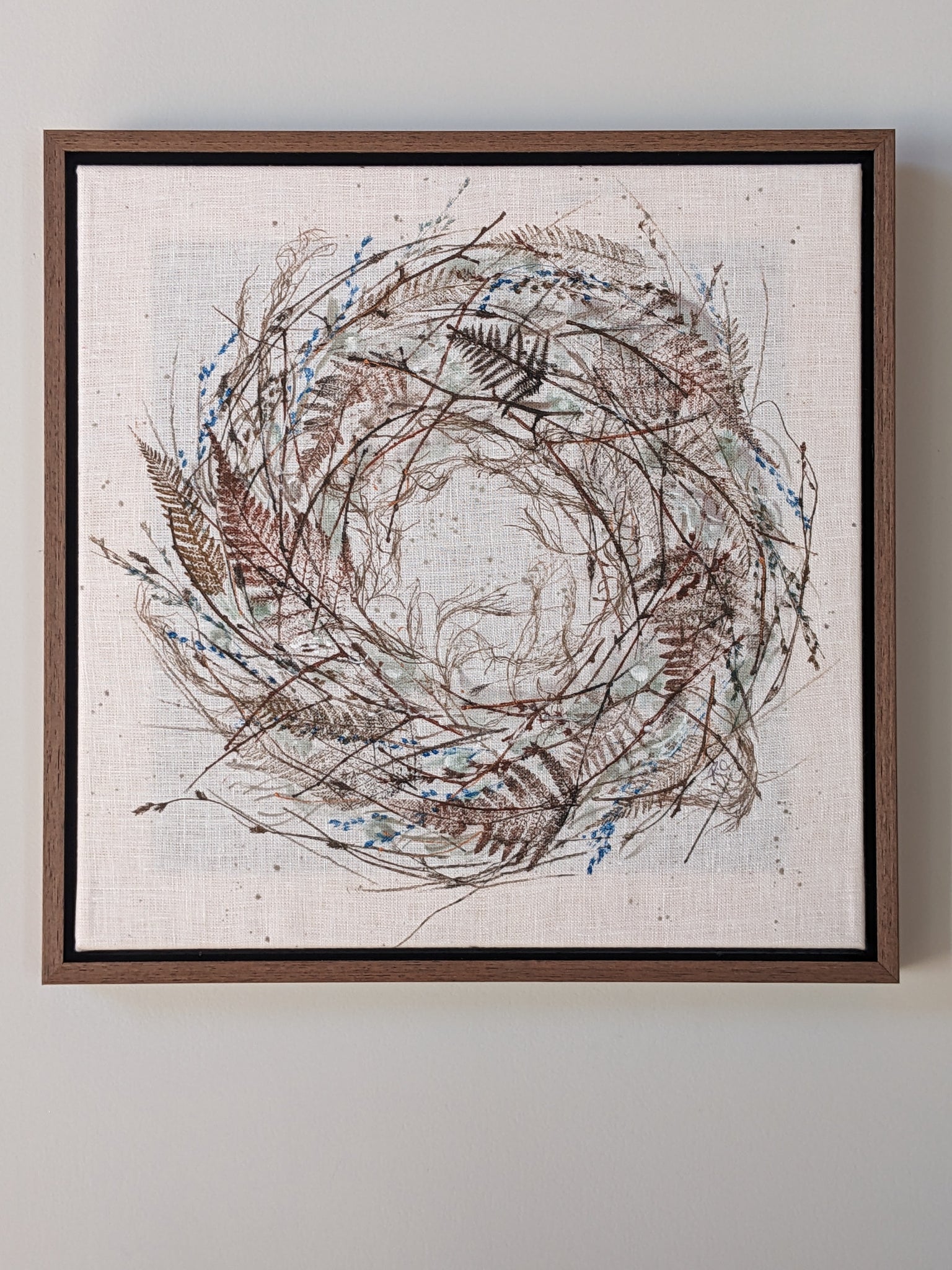 Nurture Original Artwork on Irish Linen