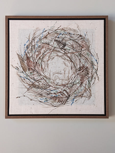 Nurture Original Artwork on Irish Linen