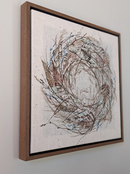 Nurture Original Artwork on Irish Linen