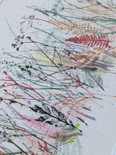 Vibrant and Wild Original Artwork on Irish Linen