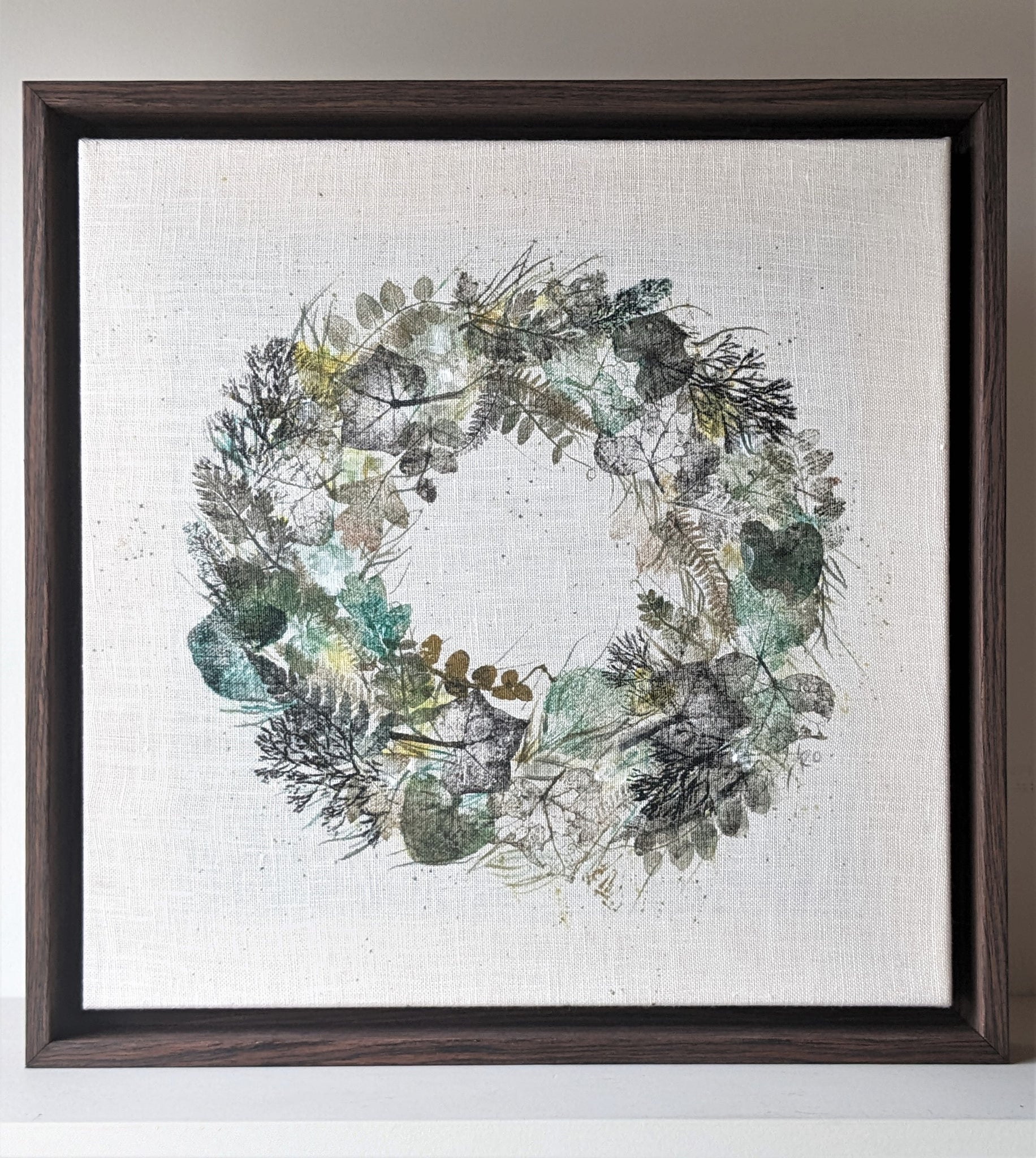 The Spring Woodland Floor Original Artwork on Irish Linen