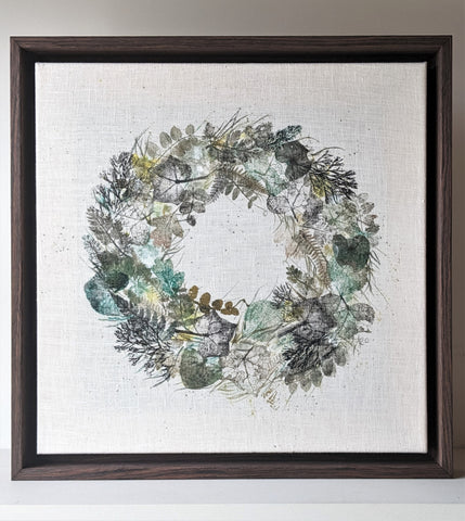 The Spring Woodland Floor Original Artwork on Irish Linen