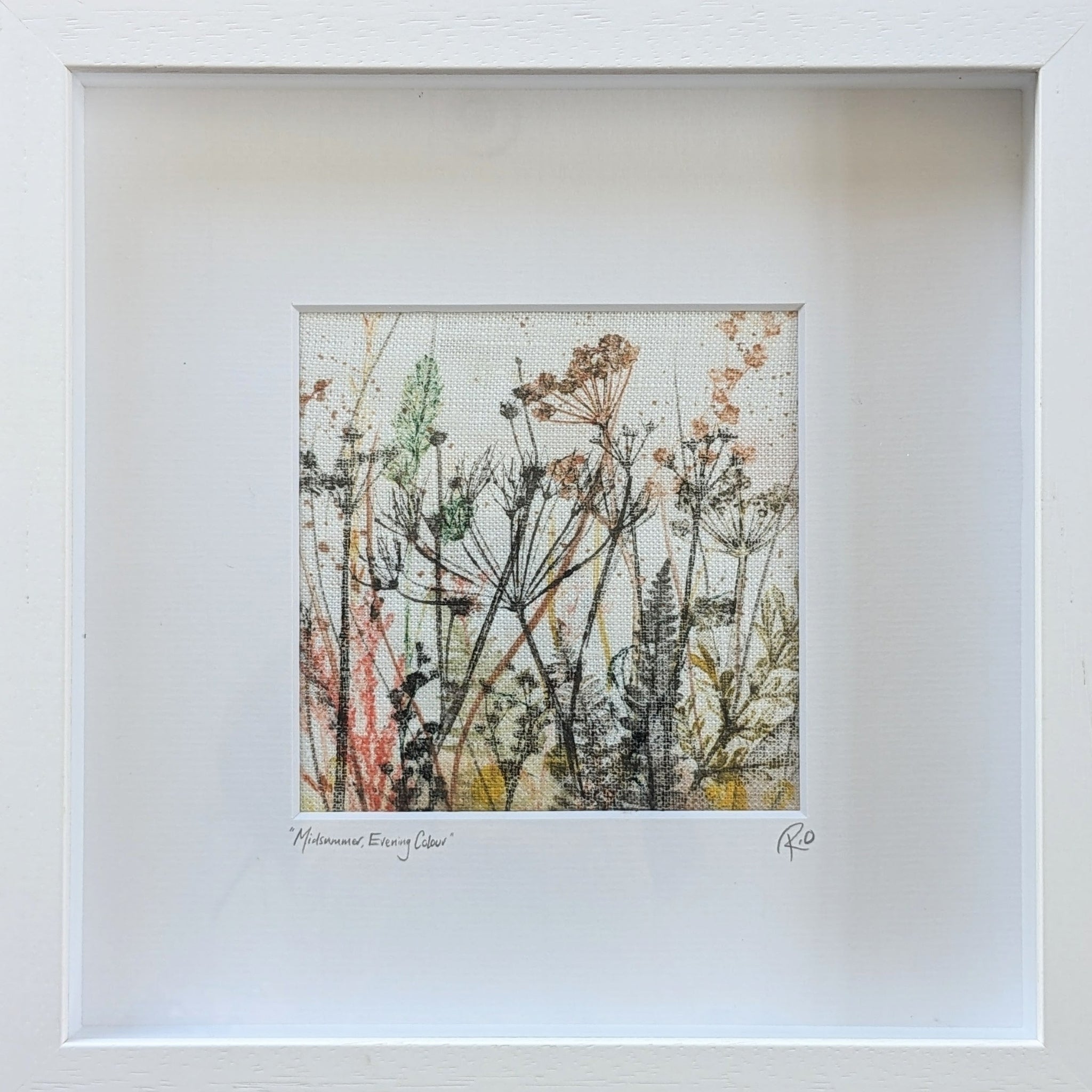 Midsummer Evening Colour Original Artwork on Irish Linen