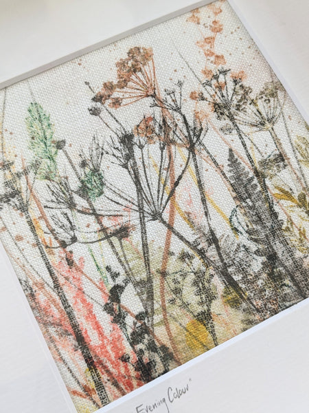 Midsummer Evening Colour Original Artwork on Irish Linen
