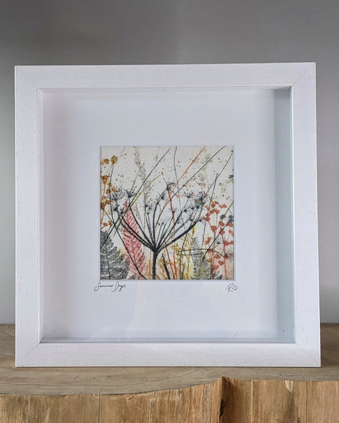 Summer Days Original Artwork on Irish Linen