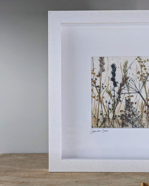 September Ochre Original Artwork on Irish Linen