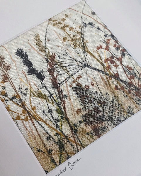 September Ochre Original Artwork on Irish Linen