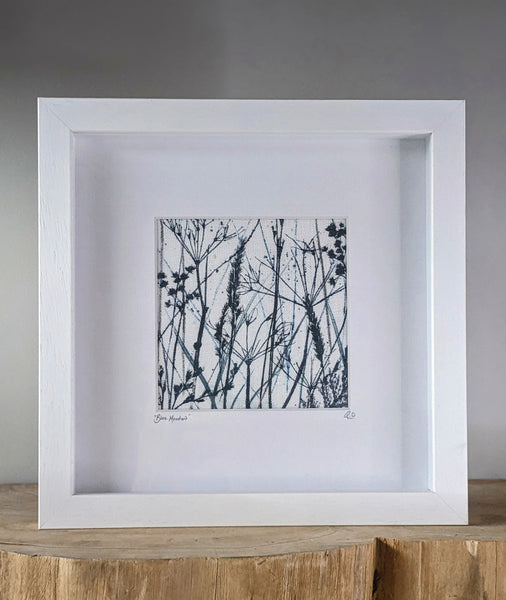 Blue Meadow Original Artwork on Irish Linen