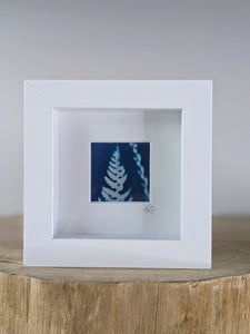 Fern and Grass Mini Cyanotype