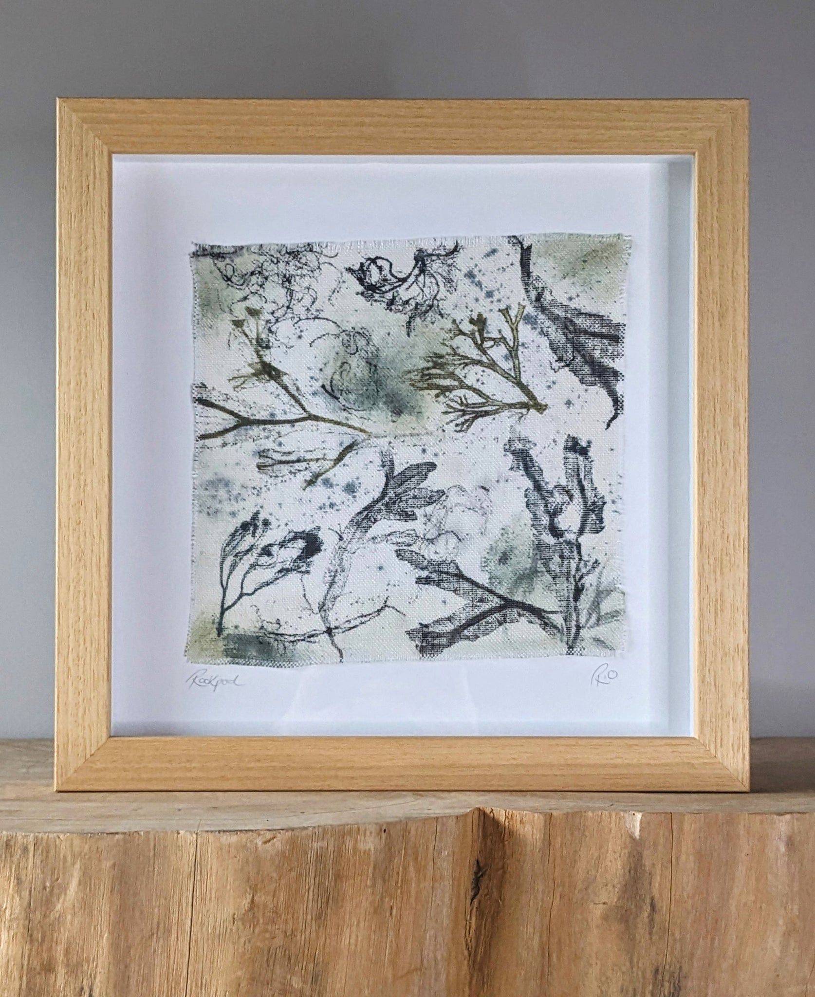 Rockpool Original Artwork on Irish Linen