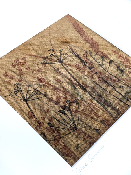 Ochre Summer Original Artwork on Irish Linen