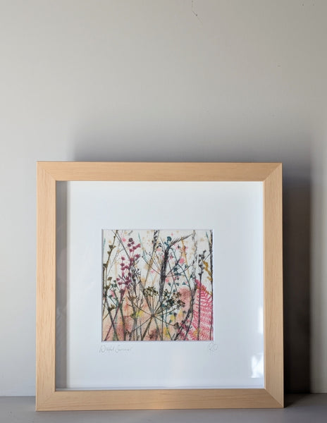 Wistful Summer Original Artwork on Irish Linen