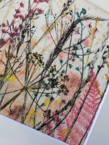 Wistful Summer Original Artwork on Irish Linen