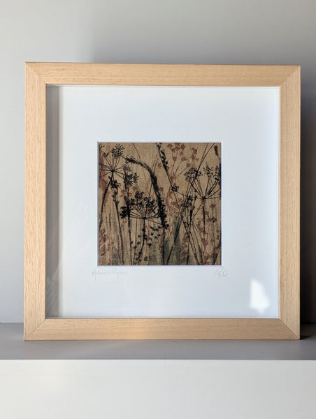 Autumn's Rhythms Original Artwork on Irish Linen