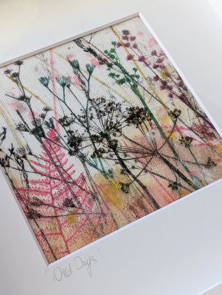 Wild Days Original Artwork on Irish Linen