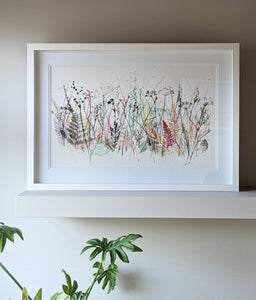 Vibrant and Wild Original Artwork on Irish Linen