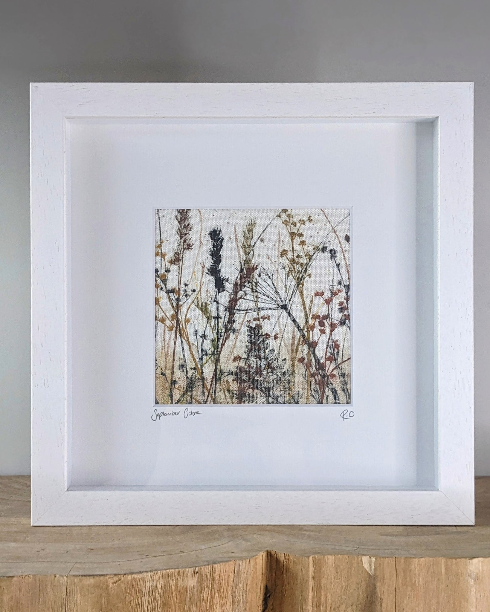 September Ochre Original Artwork on Irish Linen