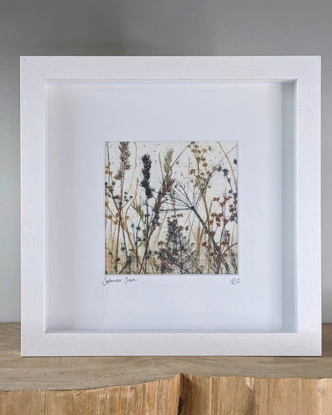 September Ochre Original Artwork on Irish Linen