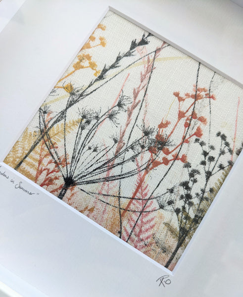 Meadow in Summer Original Artwork on Irish Linen