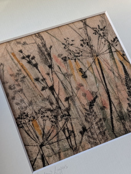 Meadow Layers Original Artwork on Irish Linen
