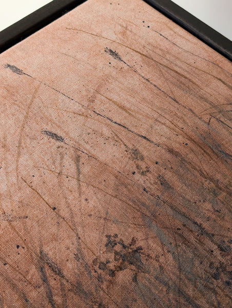 Meadow (Antrim Ochre Pigment) Artwork on Irish Linen