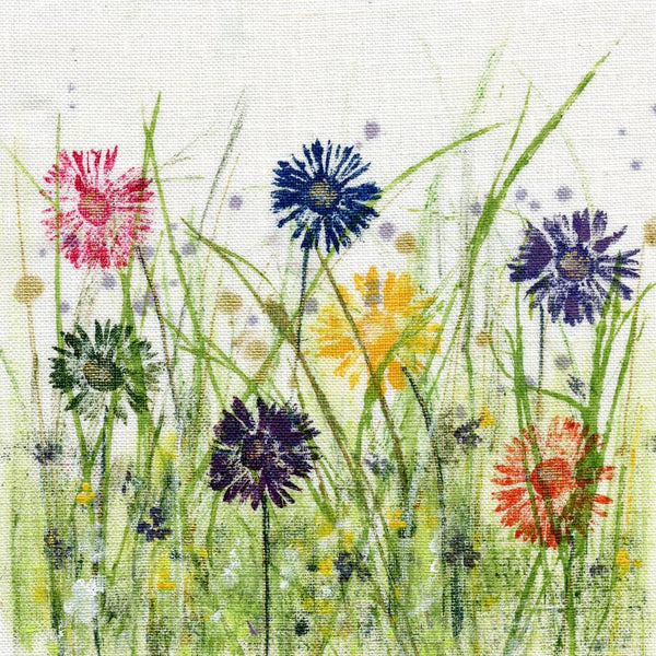 Rainbow Meadow Art Greetings Card