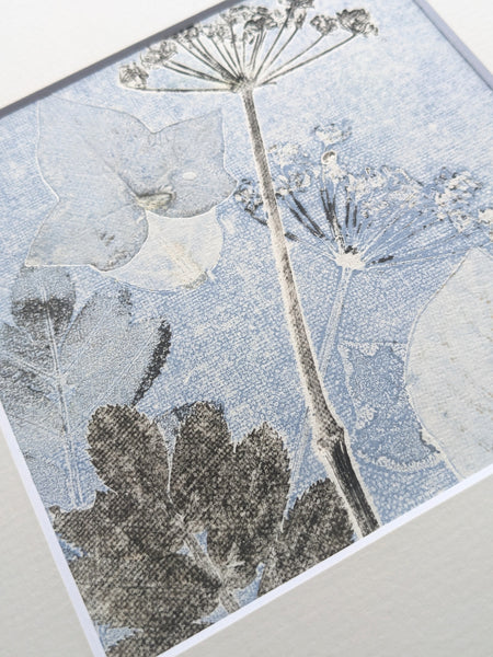 Stems and Leaves Monoprint on Fabriano Paper